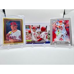 MBB #39 Mike Trout Lot (3 Cards) Including Stadium Club Red parallel