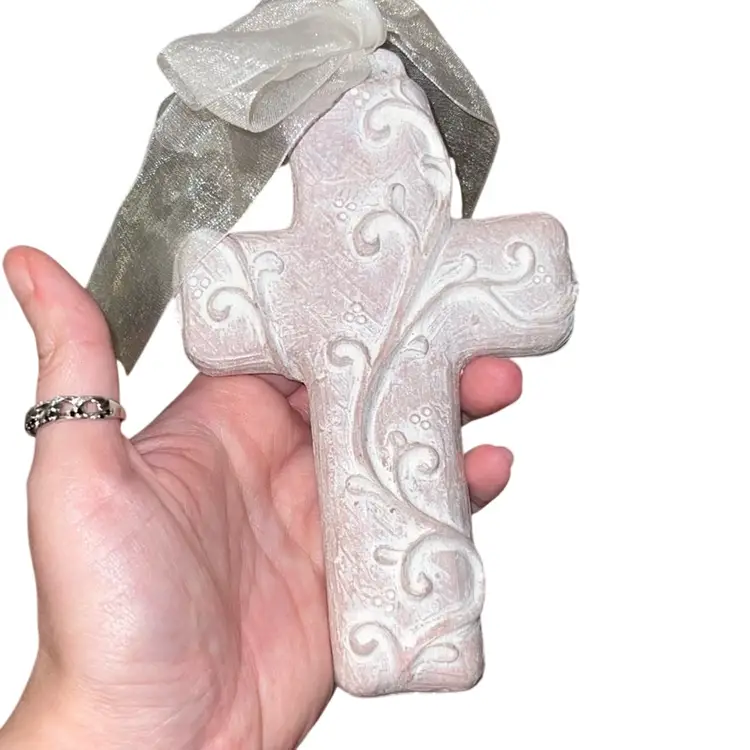 Isabel Bloom Stone Cross 2004 USA Signed 6”