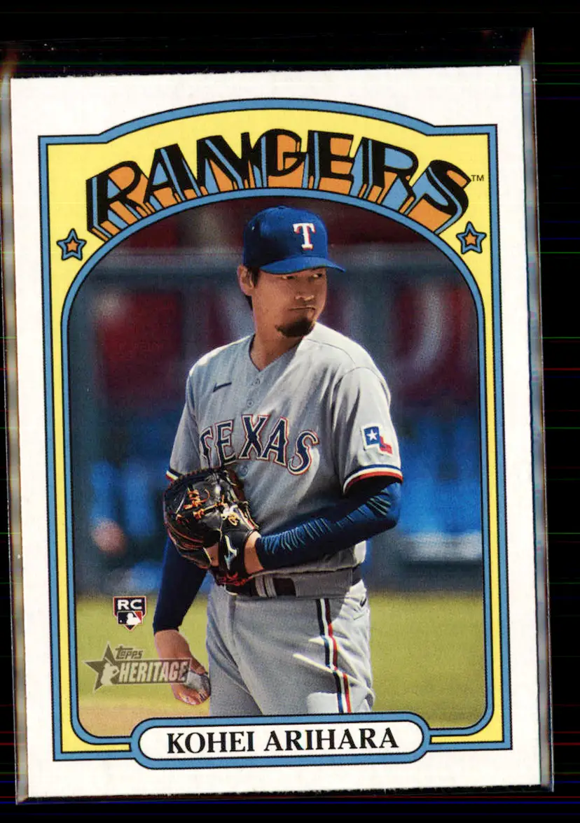 Kohei Arihara 2021 Topps Heritage #609 - (135) - Texas Rangers