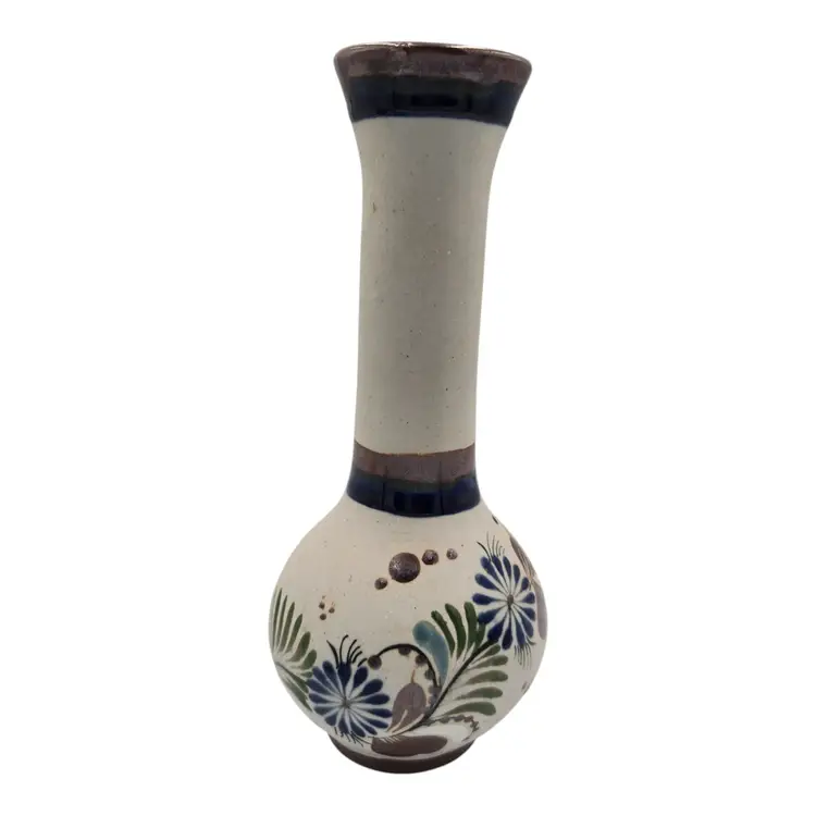 Vintage Tonala Vase 8” Signed