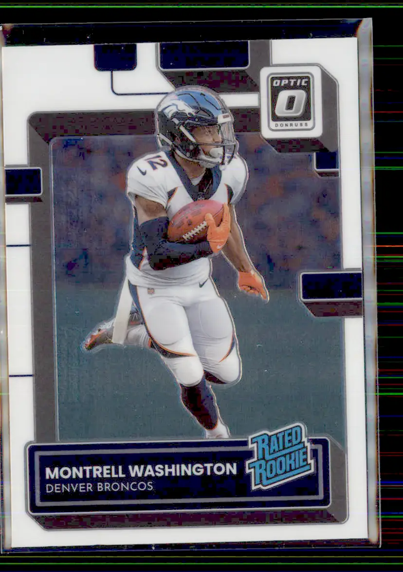 Montrell Washington 2022 Donruss Optic #295 - Denver Broncos - (130-309)