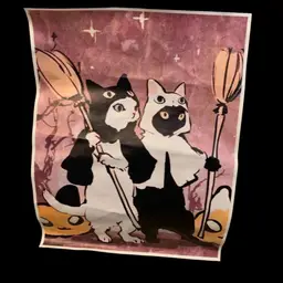 Vinyl Cat Poster 16 X 12 1/8 Inches