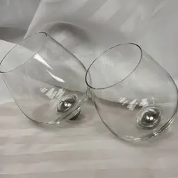 Pair Aura Glass Aerating Spill Resistant Wine Glasses