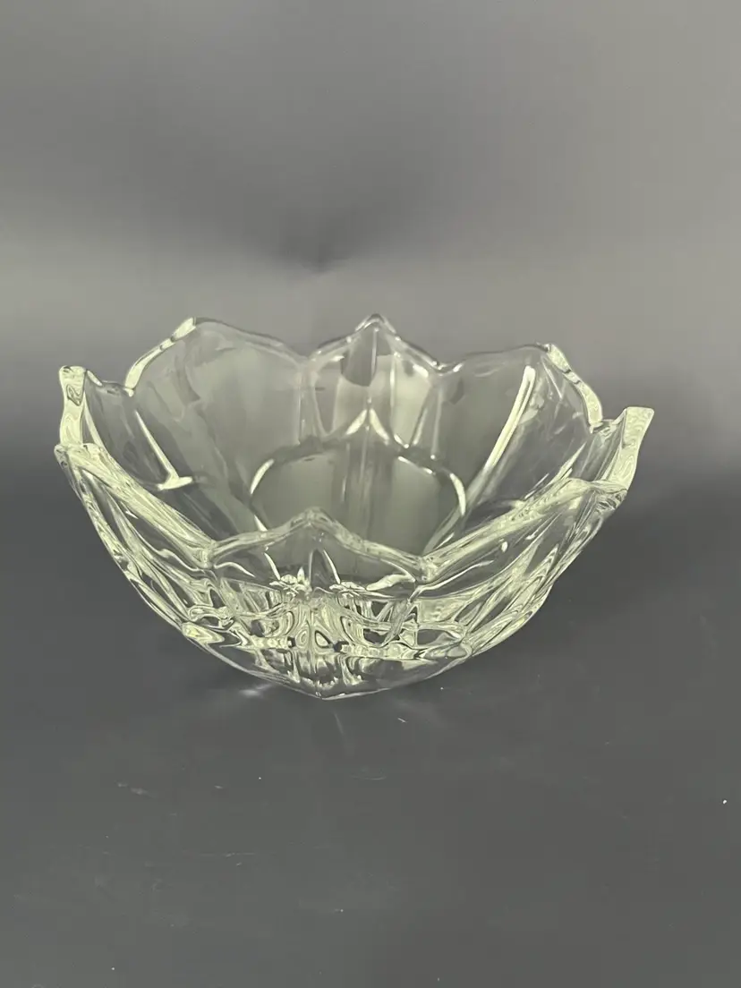 Small Waterford Crystal Rose Shaped Bowl-(Floral Bowl Collection)