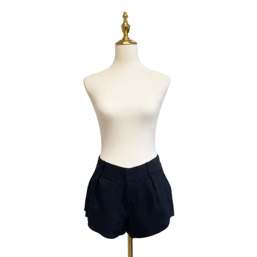 Alice + Olivia Black Silk Shorts Sz 2