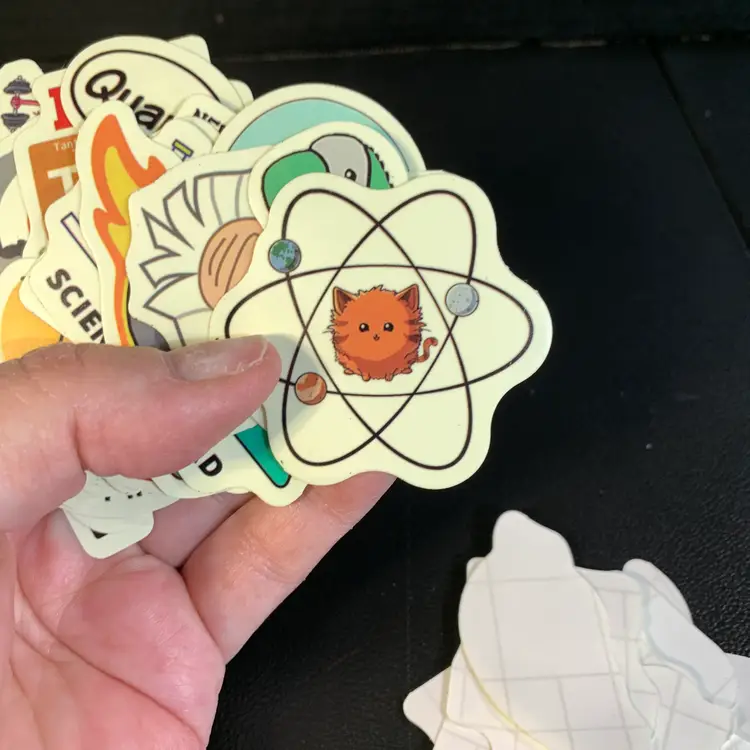 50-Science Glow In The Dark Stickers