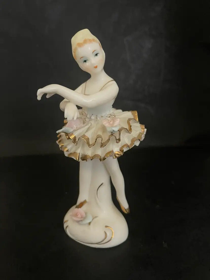 Vintage Porcelain Ballerina Figurine