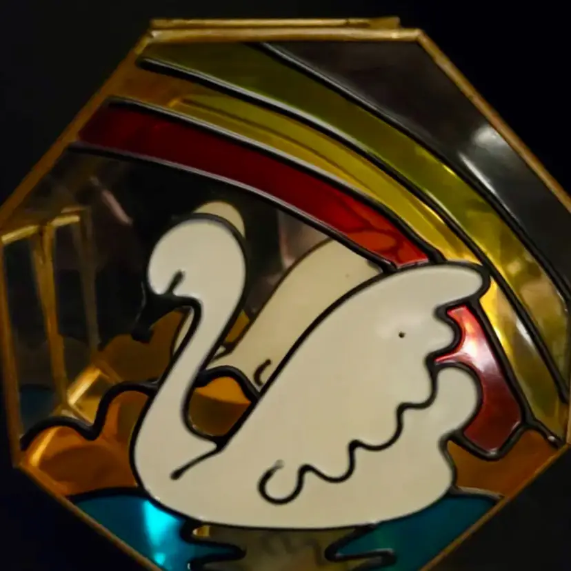 Swan Mirrored Jewelry Box
