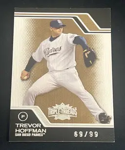 Trevor Hoffman 2008 Topps Triple Threads Gold /99 #61 HOF San Diego Padres
