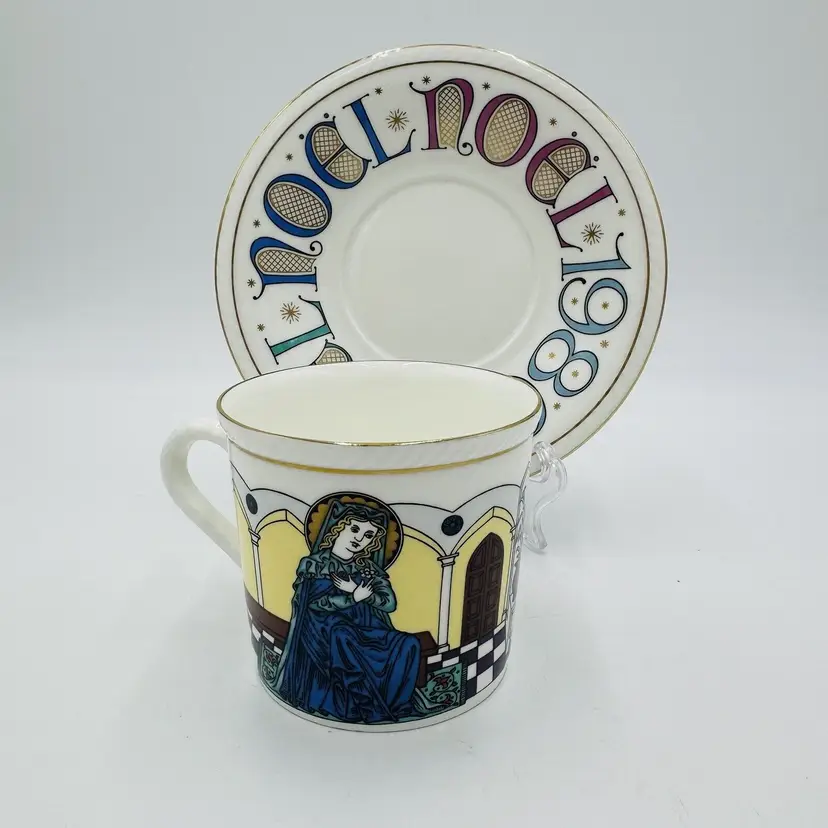Royal Doulton Teacup & Saucer The Annunciation Limited Edition Porcelain Vintage