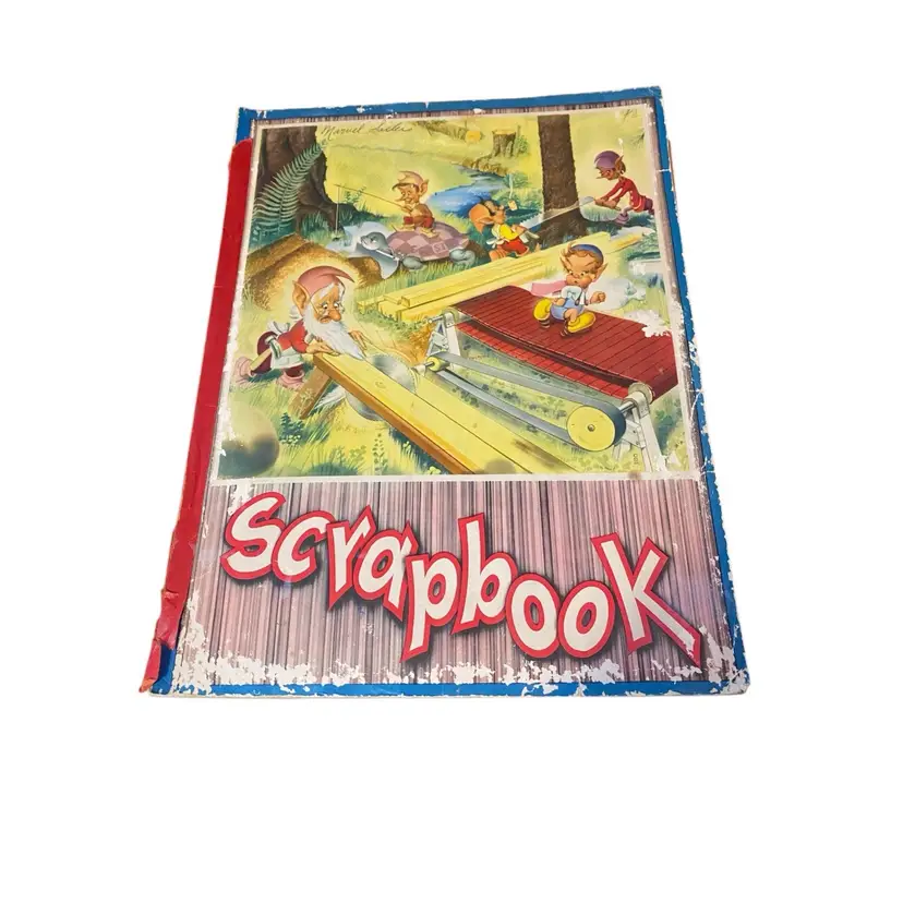 Antique Greeting Cards LOT SCRAPBOOK