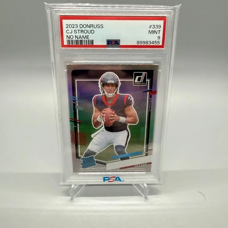 2023 Donruss CJ Stroud No Name Parallel PSA 9