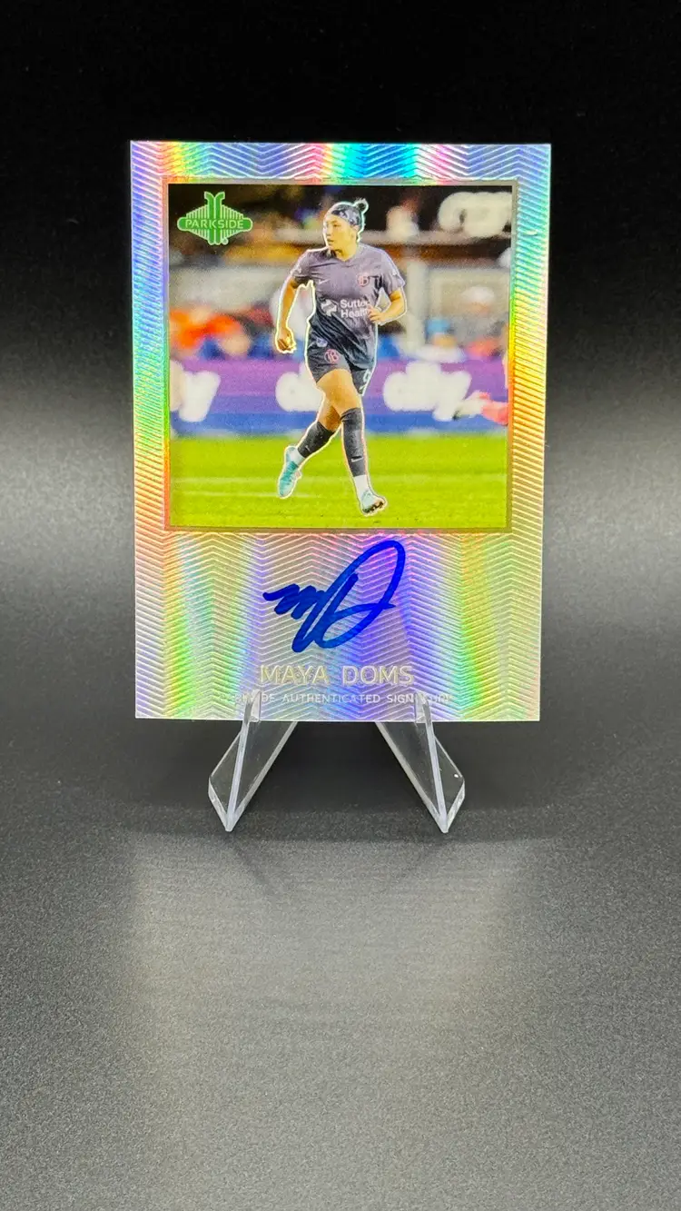 Maya Doms 2024 Parkside NWSL Pacific Signature Series Rookie Auto PS-MD Bay FC
