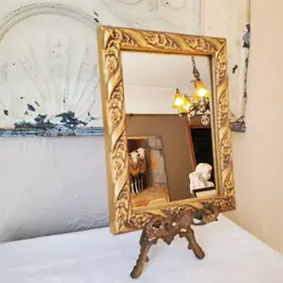 Petite Gold Framed Mirror