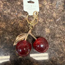 Big Red Cherry Keychain