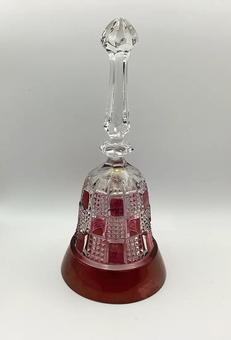 Ruby Flash Quilted Pattern Bell with Ringer