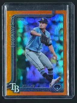 2025 Topps Series 2 #492 Shane McClanahan Orange /25 Tampa Bay Rays