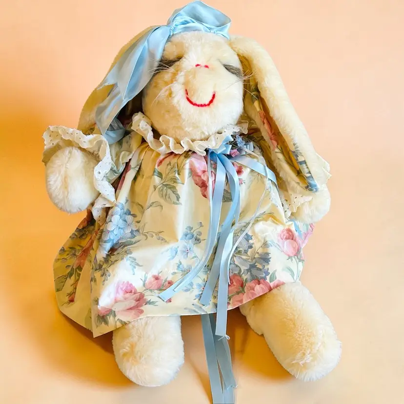 Vintage Ms Noah Easter Bunny Plush Pollyanna Large Bunny Stuffed Animal w/Tags
