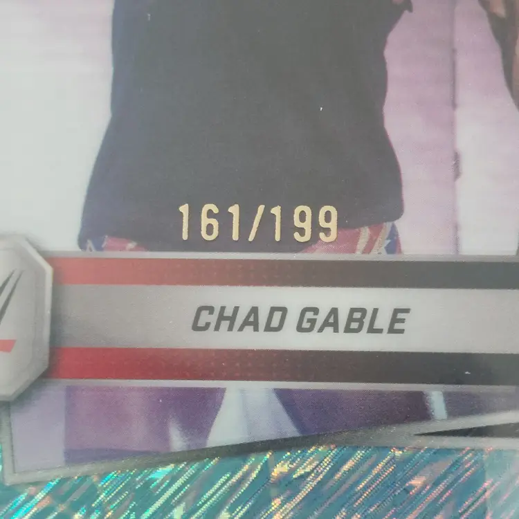 Lot of 13 wrestling cards. Letter G. 5 Parallels including Chad Gable aqua shimmer /199.