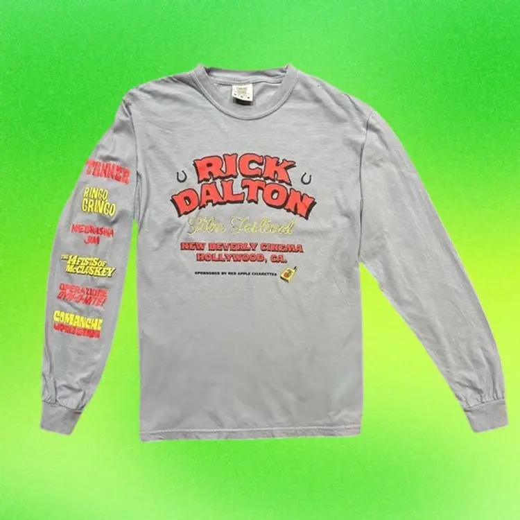Rick Dalton Film Festival LONG SLEEVE Shirt - Granite Color