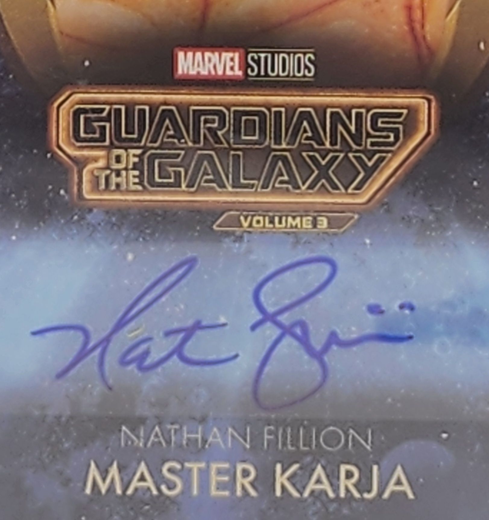 Nathan Fillion as Master Karja 2024 UD Marvel Guardians of the