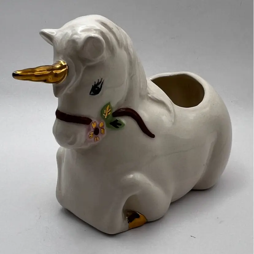 Beautifully Hand painted Unicorn Planter