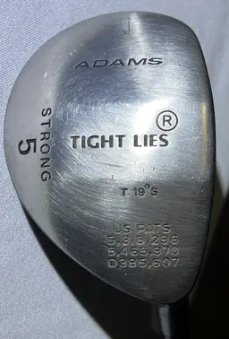 Adams Tight Lies Fairway 19° Strong 5 Wood Factory SuperShaft Graphite