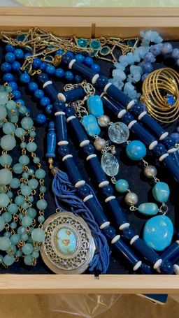 Shades of Blue Vintage to Contemporary Jewelry Lot *ALL WEARABLE*