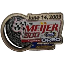 Vintage NASCAR Meijer 300 KY Speedway Oreo Collectible Pin