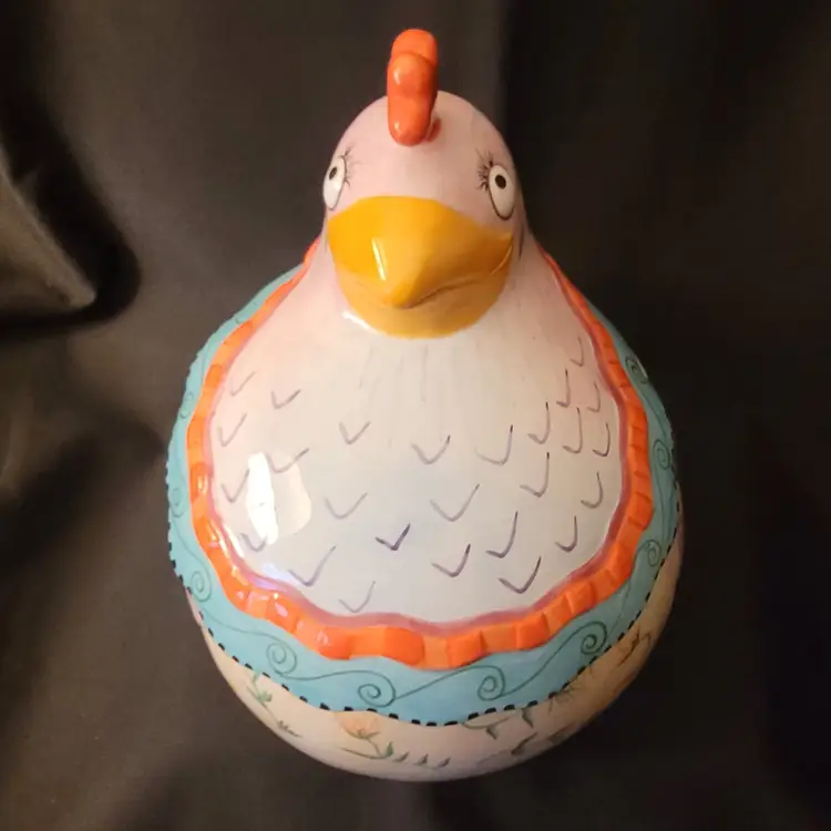 Fitz & Floyd Gypsy Chicks Quirky Kitschy Cookie Jar 10.5 in Tall