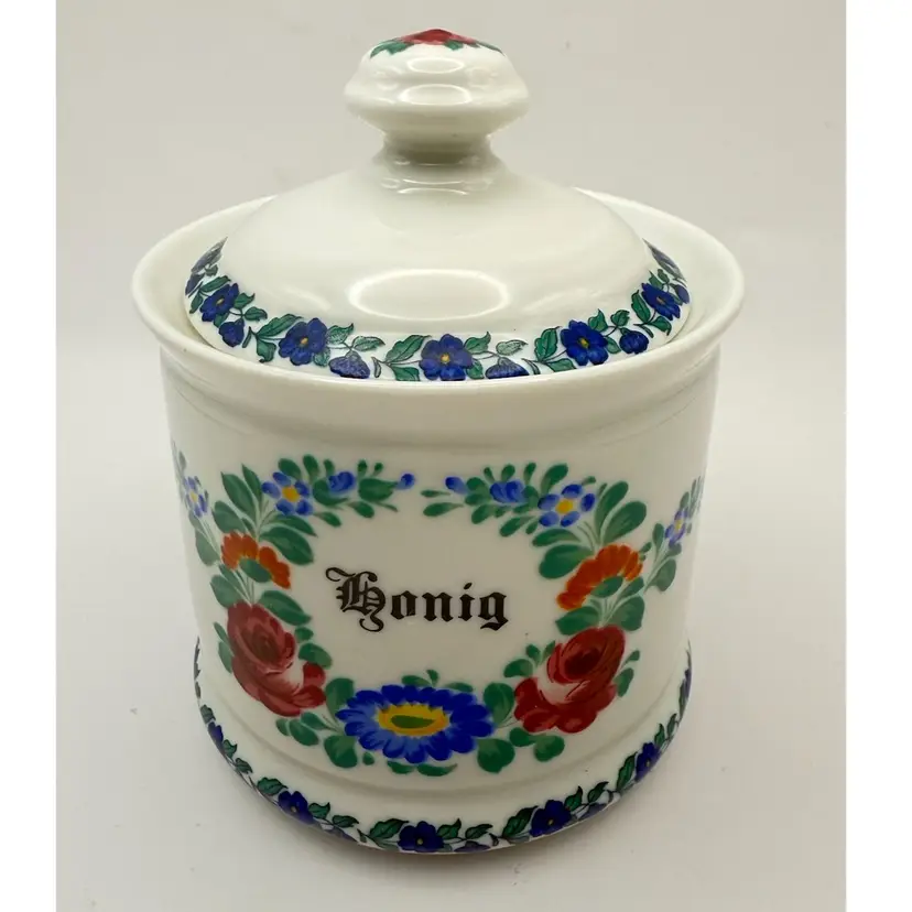 German Porcelain Honey Jar