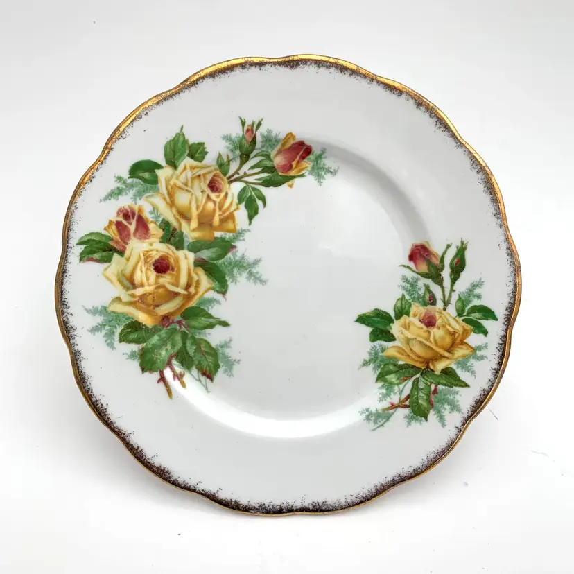 Royal Albert Tea Rose Plate Bone China Made England Cottage Core Replacement Vintage