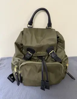 #37 Steve Madden Backpack Purse Olive Green