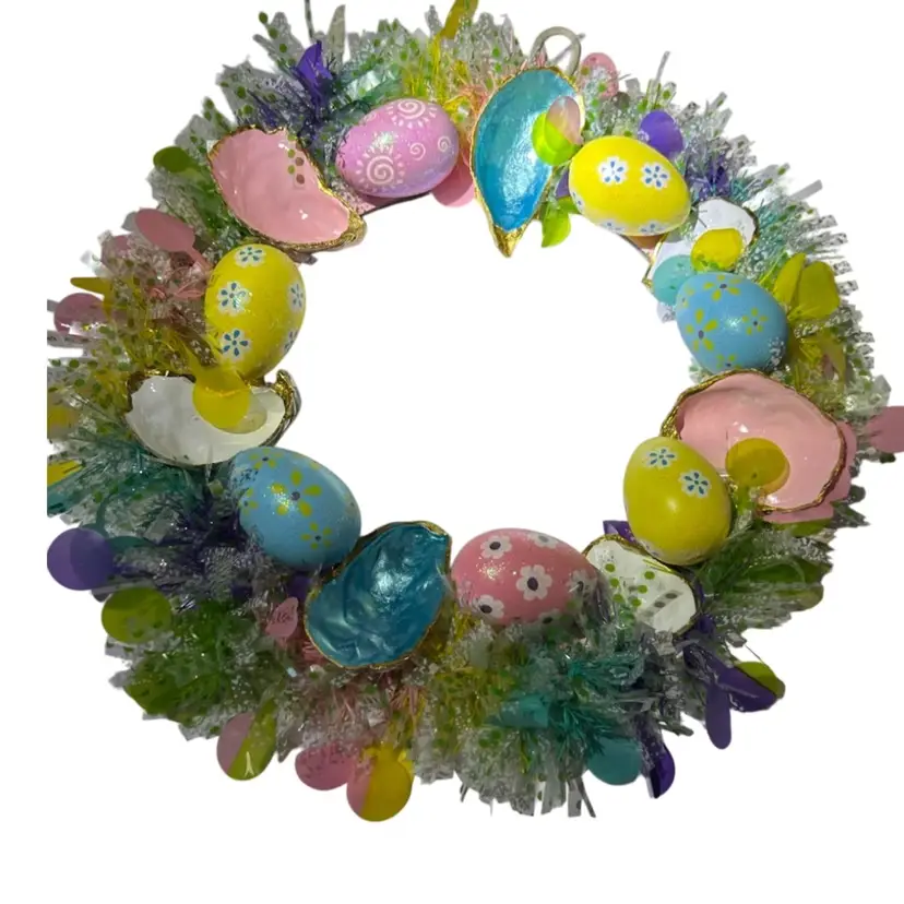 Oyster Shell Easter Wreath