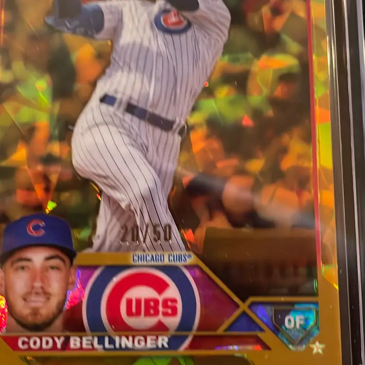 2023 Topps Chrome Update Sapphire Gold Cody Bellinger 20/50 - Cubs