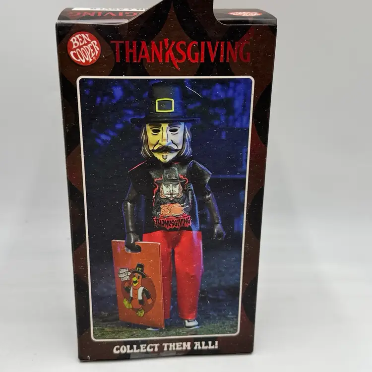 John Carver Thanksgiving Neca 5.5” Clothed Halloween Costume & Mask Action Figure