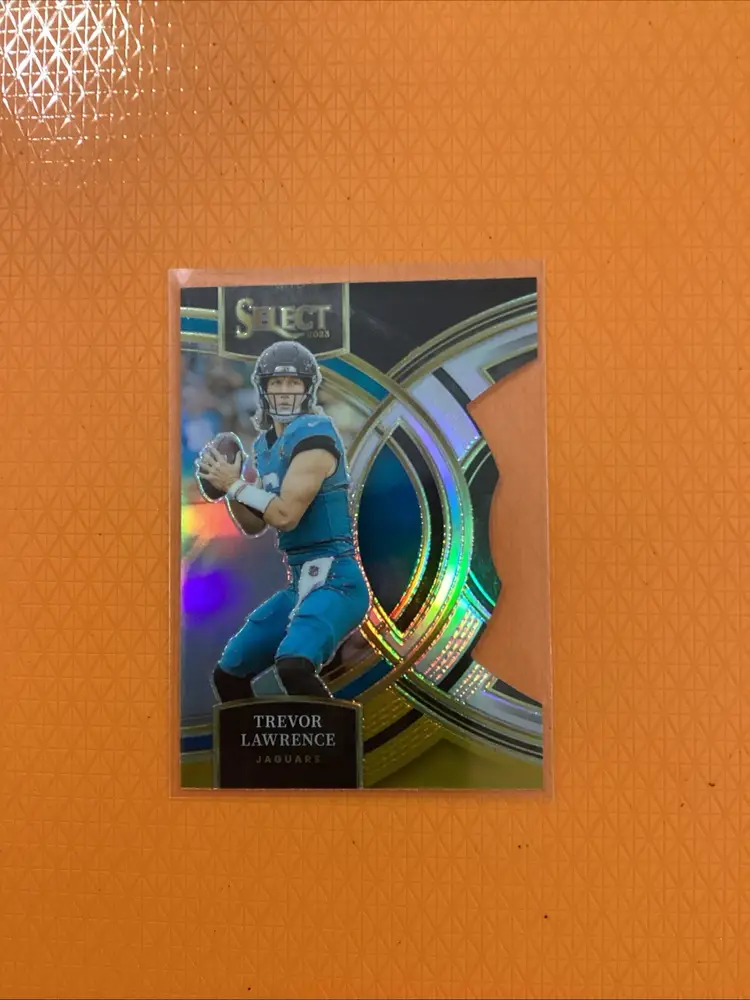 2023 Panini Select Trevor Lawrence Premier Level Die Cut Black & Yellow Prizm SP
