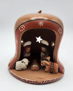 PLEASE READ! Peru Handmade Nativity Scene Ornament