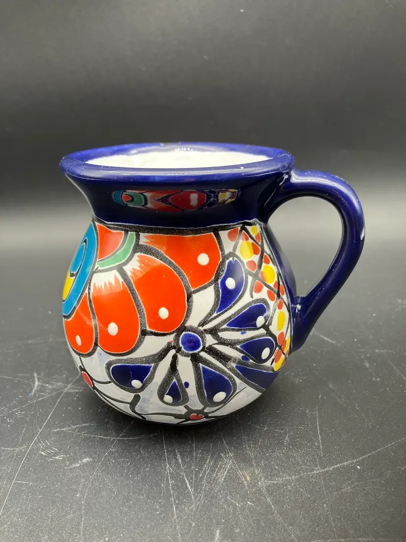 BIN - Colorful Talavera Mexico Coffee Tea Hot Chocolate Mug Or Decor