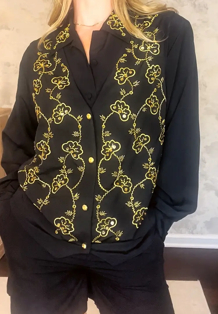 SELLECCA Vest Blouse