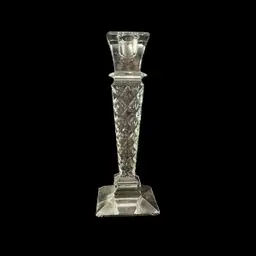 Towle 24 Percent Lead Crystal Glass Candlestick Holder Made in Czech Republic