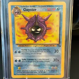 Pokémon Cloyster 1999 Fossil Set #32/62