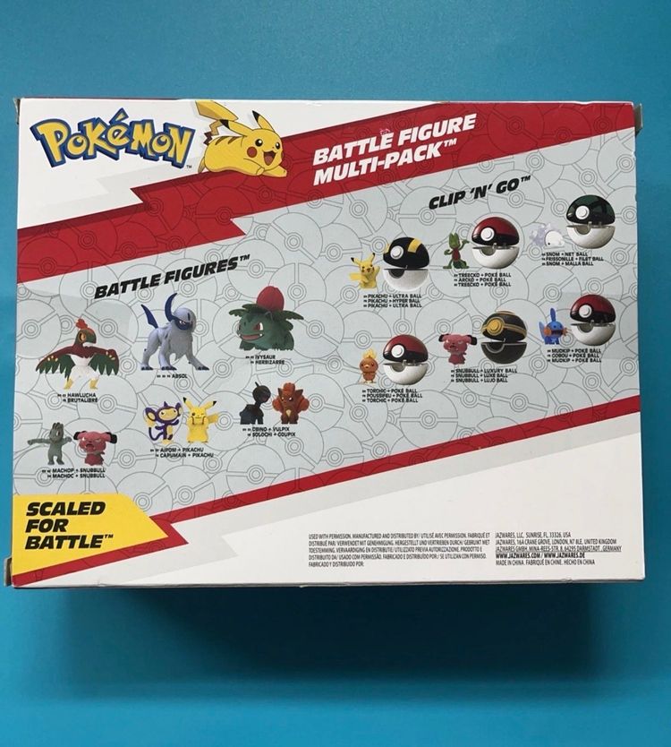 Pokemon Battle Ready Figure Multi-Pack 6 Figure Charmander Pikachu Squirtle NIB