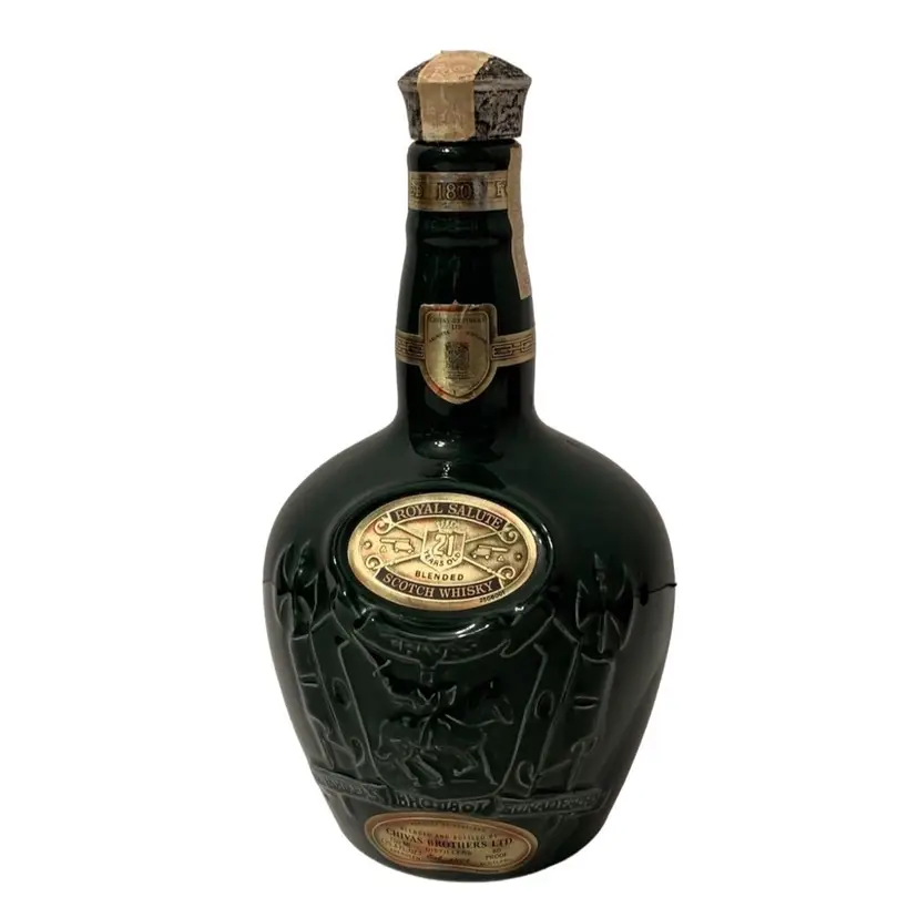 Spode Porcelain Empty Chivas Whiskey Bottle