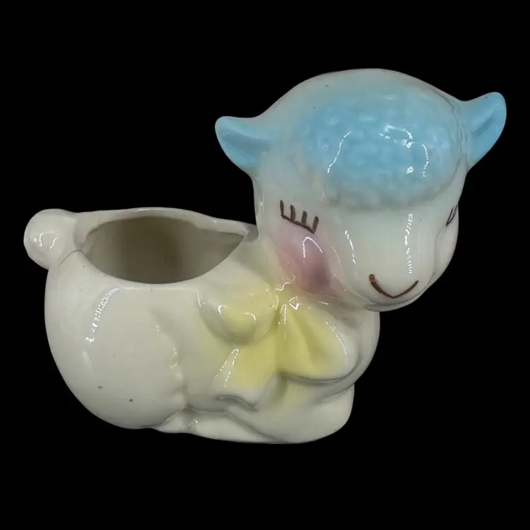 Ceramic Lamb Planter AS IS