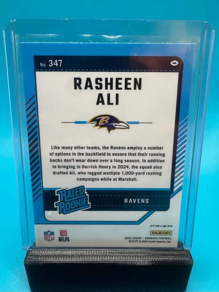 Rasheen Ali Optic Rated Rookie Red Pandora Baltimore Ravens