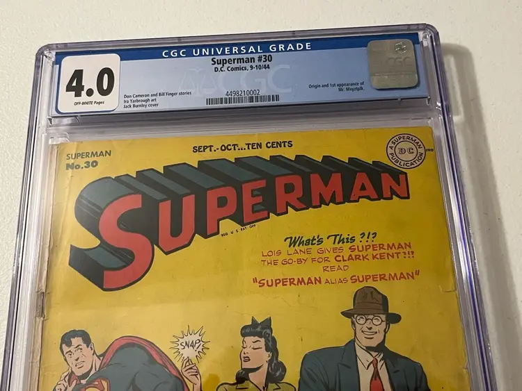 Superman #30 (1944) CGC 4.0 – 1st Appearance Mr. Mxyzptlk – Golden Age DC