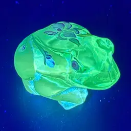Fenton Frog Hand Painted By C Smith UV Glows