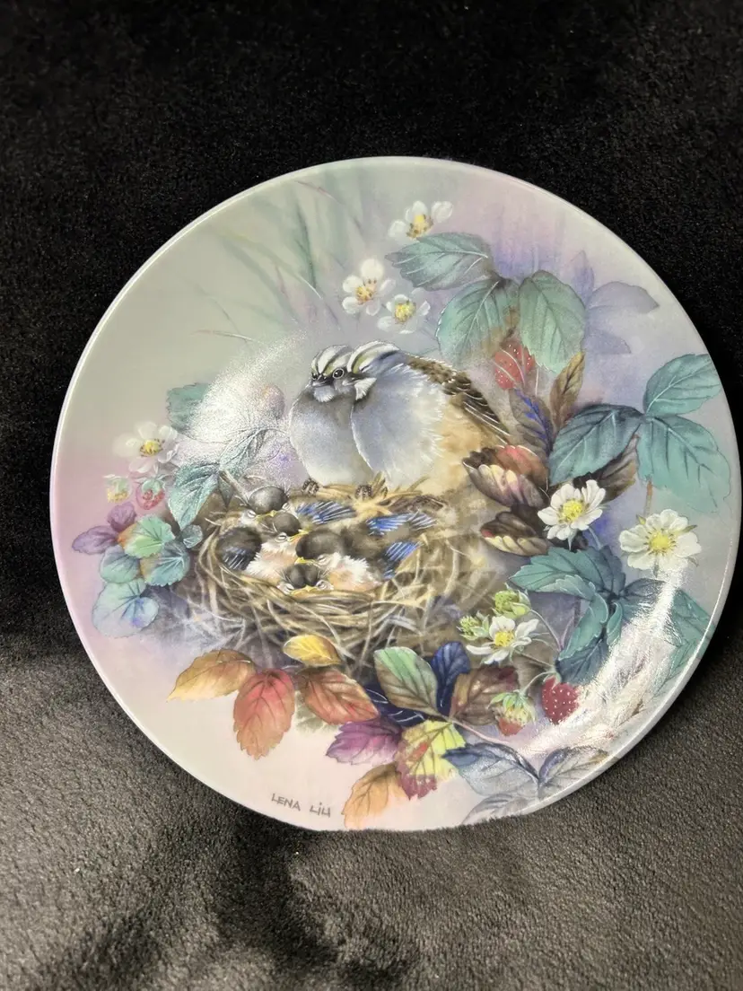Tender Lullaby - Lena Liu’s Nature’s Poetry Limited Edition Collector Plate 1990