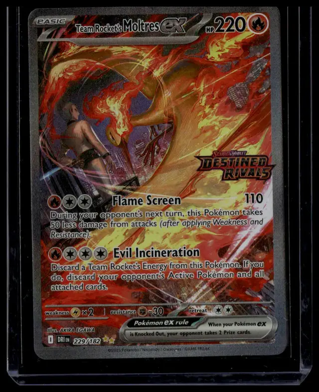 Team Rocket's Moltres ex - 229/182 (Destined Rivals Stamp) - Destined Rivals